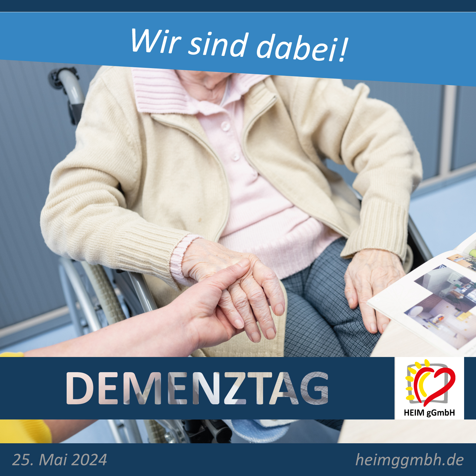 Rund um das Thema Demenz geht es am 25. Mai 2024 auf der Dresdener Straße in Chemnitz. Die HEIM gGmbH ist mit dabei vertreten.