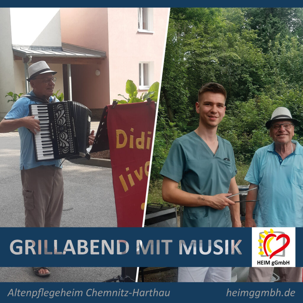 Grillabend mit Musik im Altenpflegeheim Chemnitz-Harthau