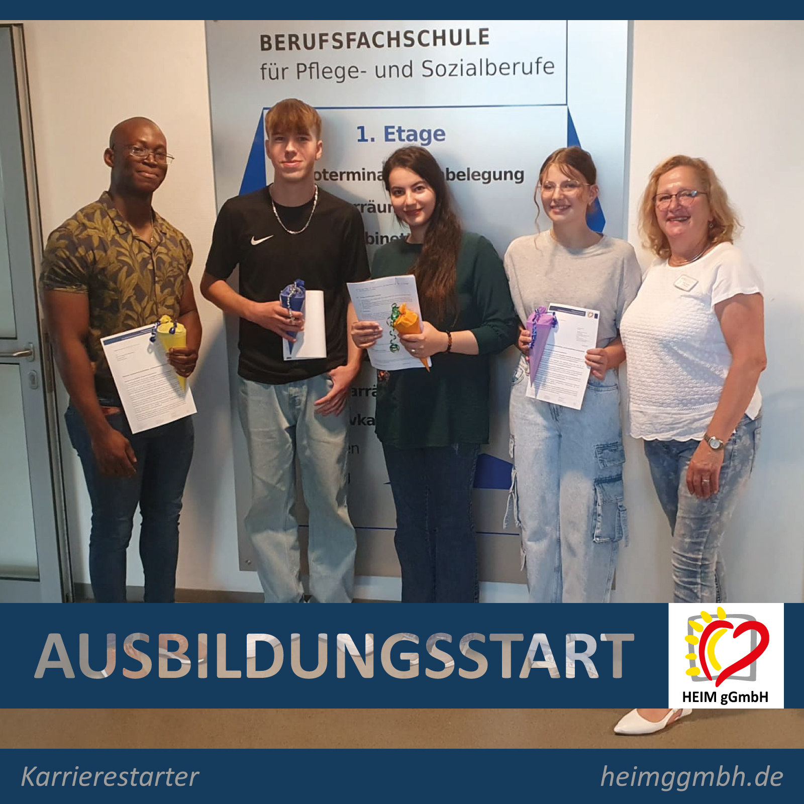 Pflegeausbildung. Start in die Berufsausbildung Pflegefachmann / Pflegefachfrau bei der HEIM gemeinnützigen GmbH in Chemnitz