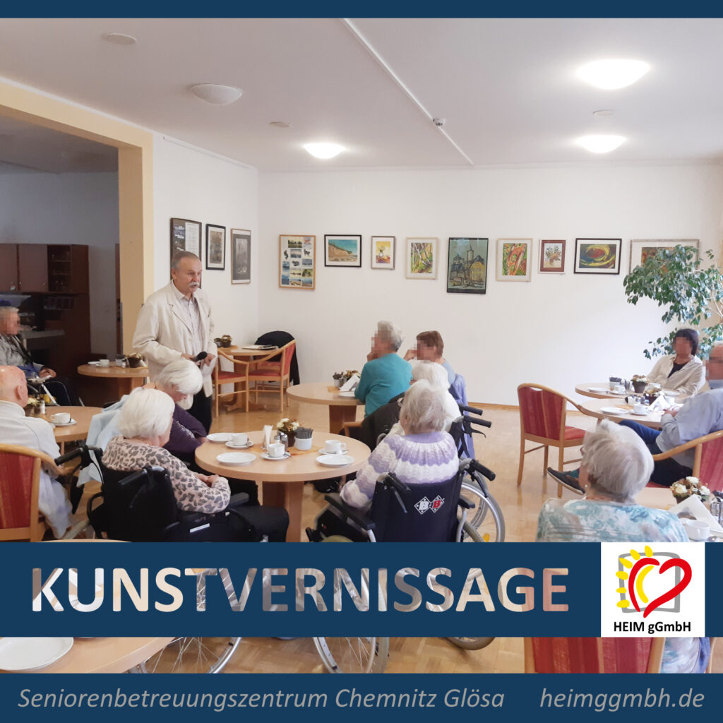 Kunst-Vernissage im Seniorenbetreuungszentrum Chemnitz Glösa