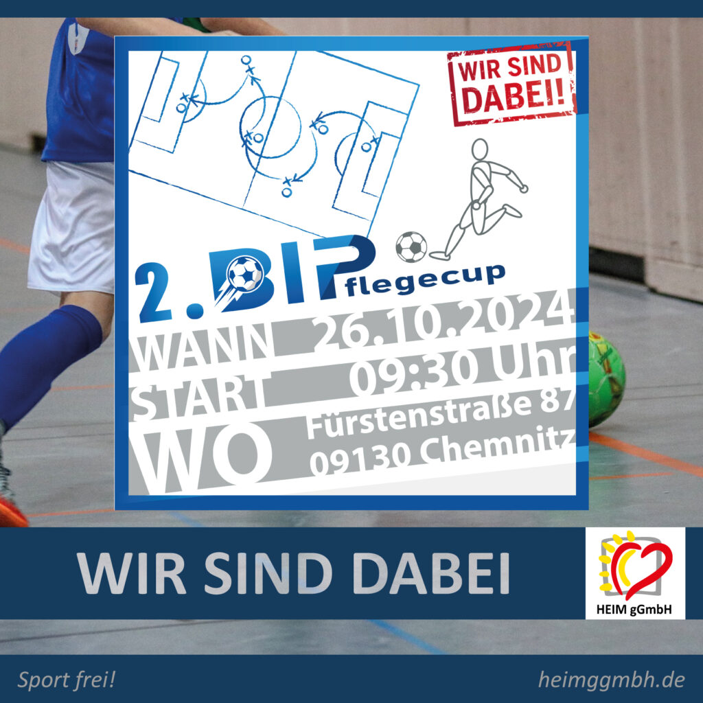 Unser Fußballteam beim 2. BIP-Pflegecup in der Jahnbaude