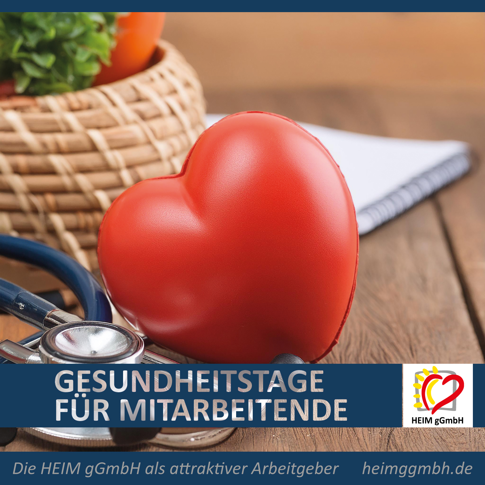 Die Gesundheit der Mitarbeitenden ist wichtig - Gesundheitstage für Mitarbeitende der HEIM gemeinnützigen GmbH