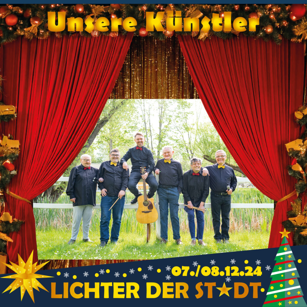 Unsere Künstler zum Weihnachtsmarkt LICHTER DER STADT - Heute: Band Haus 7