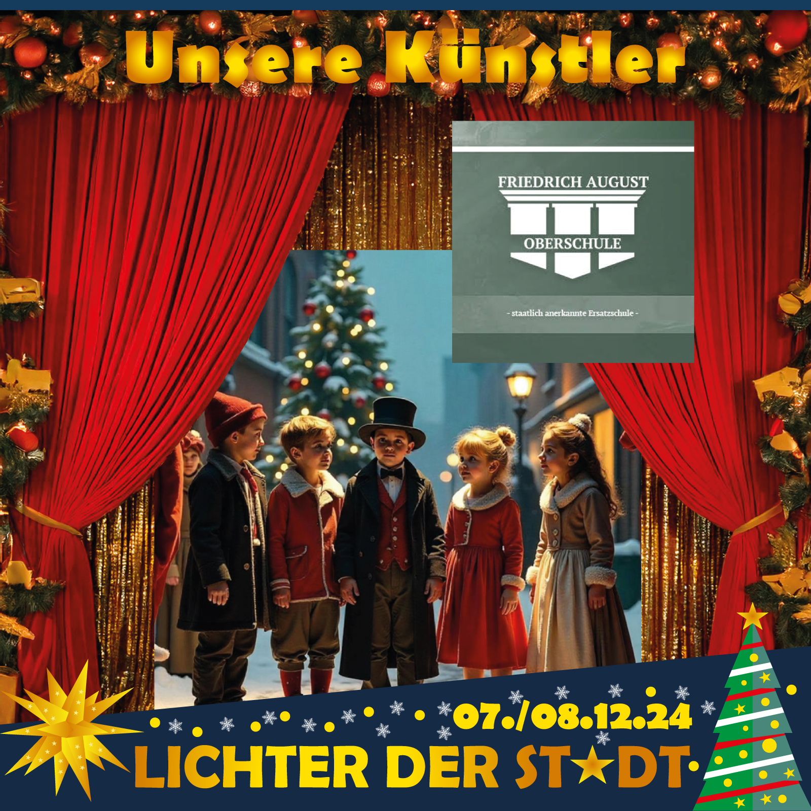 Unsere Künstler zum Weihnachtsmarkt LICHTER DER STADT - Heute: die Nachwuchstalente der Friedrich August III. Oberschule