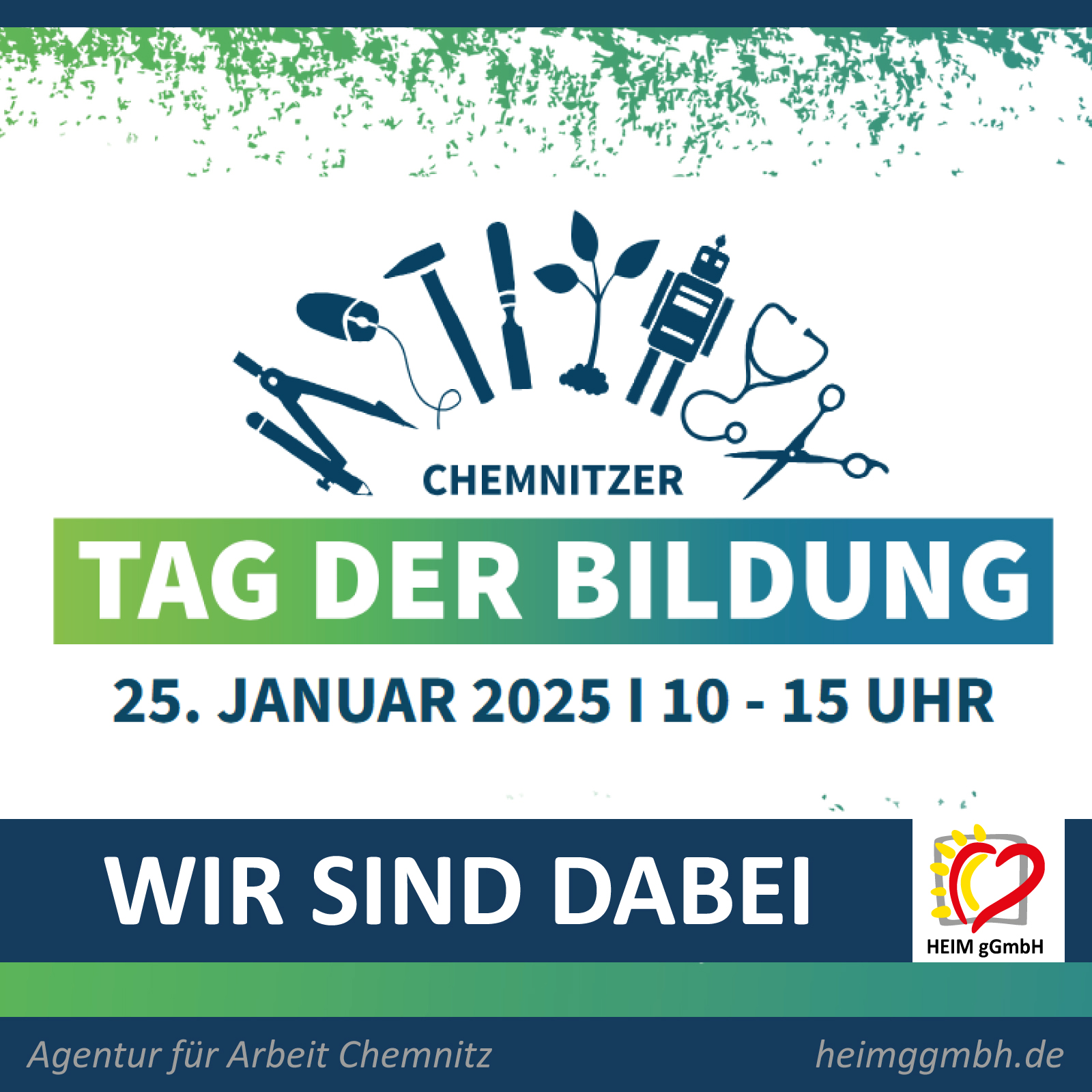 Tag der Bildung am 25. Januar 2025 in Chemnitz - Wir, von der HEIM gemeinnützigen GmbH stehen Rede und Antwort