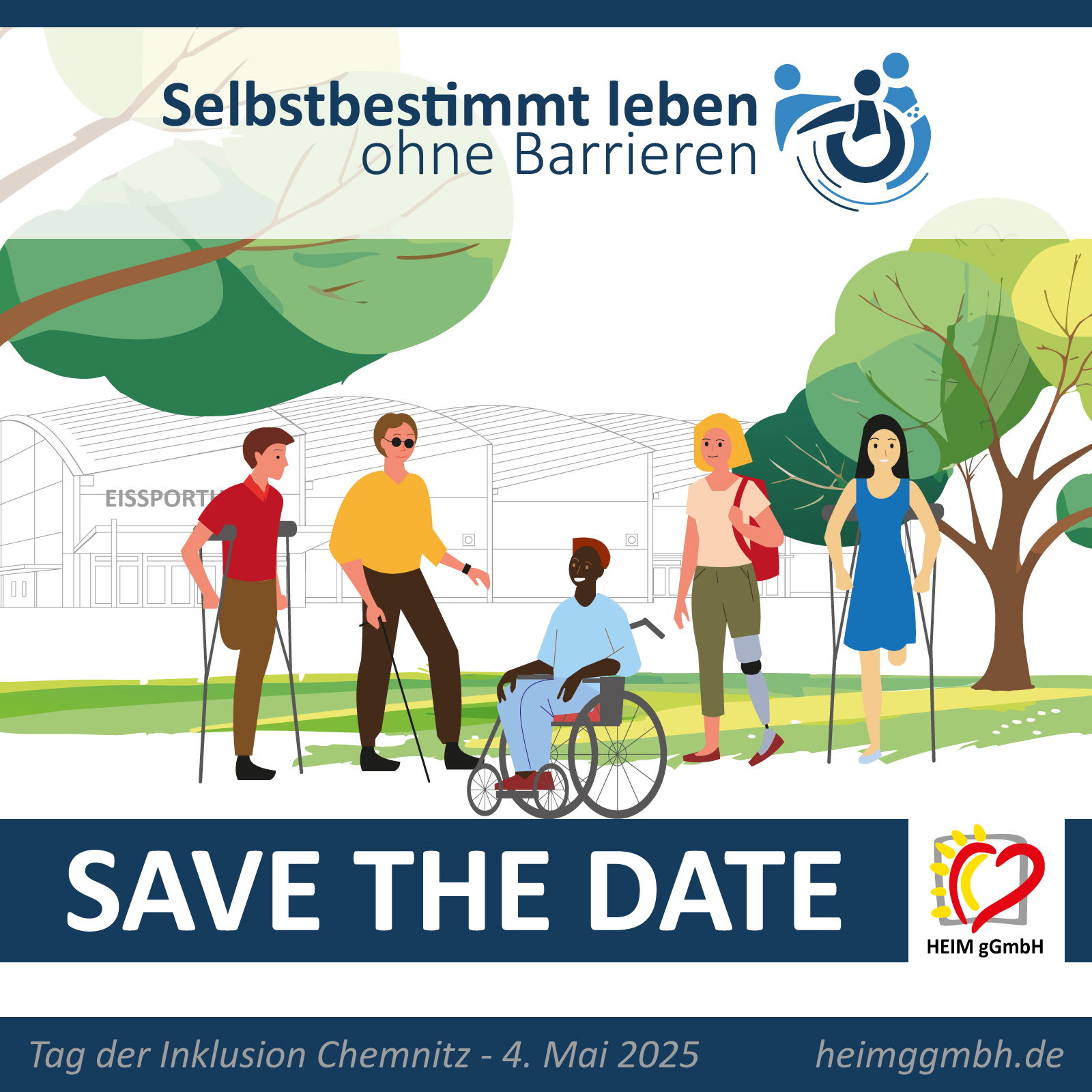 SAVE THE DATE! - Tag der Inklusion am 4. Mai 2025 am Jutta Müller Eissportzentrum in Chemnitz - HEIM gemeinnützige GmbH